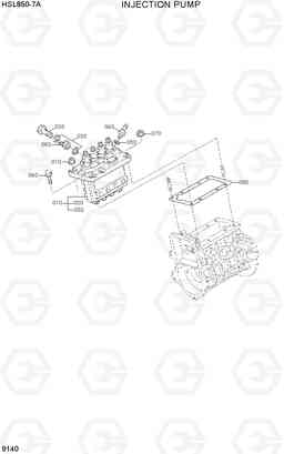 9140 INJECTION PUMP HSL850-7A, Hyundai