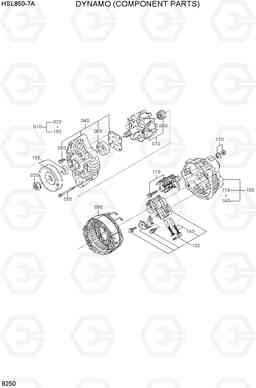 9250 DYNAMO (COMPONENT PARTS) HSL850-7A, Hyundai