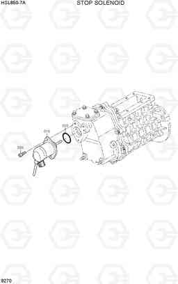 9270 STOP SOLENOID HSL850-7A, Hyundai