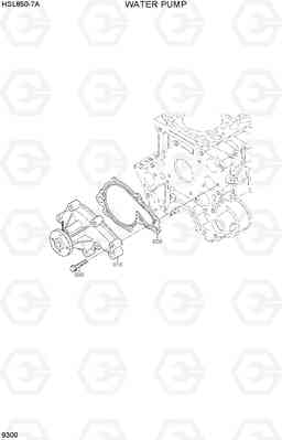 9300 WATER PUMP HSL850-7A, Hyundai