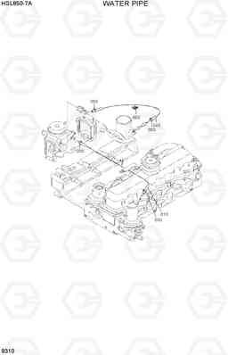 9310 WATER PIPE HSL850-7A, Hyundai