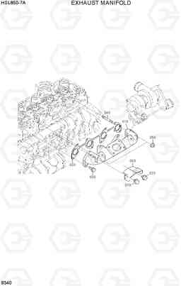 9340 EXHAUST MANIFOLD HSL850-7A, Hyundai