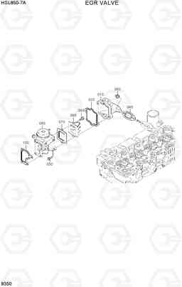 9350 EGR VALVE HSL850-7A, Hyundai