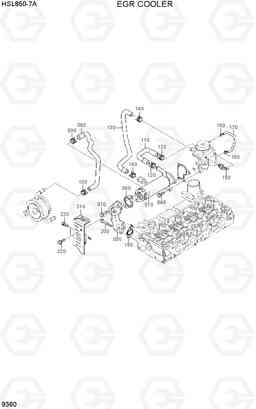 9360 EGR COOLER HSL850-7A, Hyundai