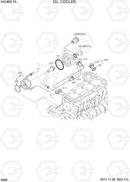 9390 OIL COOLER HSL850-7A, Hyundai