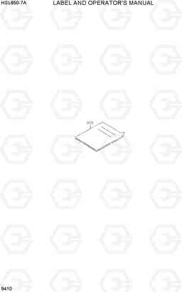 9410 LABEL AND OPERATOR'S MANUAL HSL850-7A, Hyundai