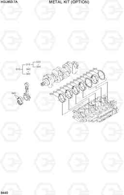 9440 METAL KIT(OPTION) HSL850-7A, Hyundai