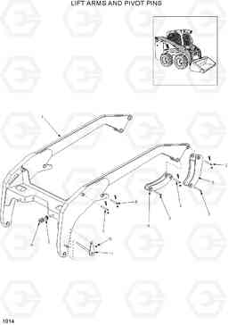 1014 LIFT ARMS AND PIVOT PINS HSL960T, Hyundai