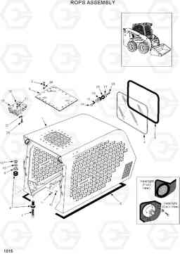 1015 ROPS ASSEMBLY HSL960T, Hyundai