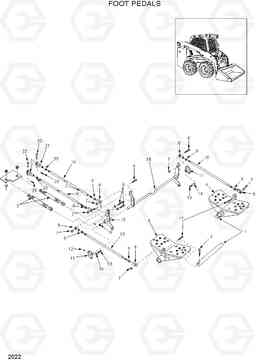 2022 FOOT PEDALS HSL960T, Hyundai