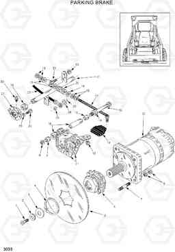 3033 PARKING BRAKE HSL960T, Hyundai