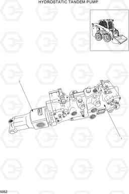 5052 HYDROSTATIC TANDEM PUMP HSL960T, Hyundai