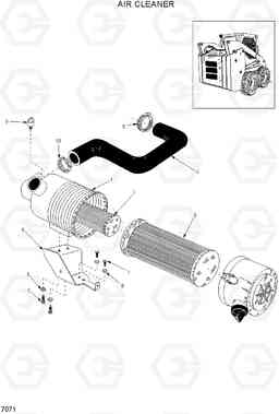 7071 AIR CLEANER HSL960T, Hyundai