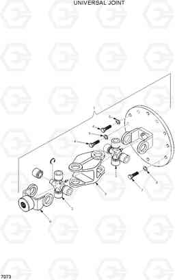 7073 UNIVERSAL JOINT HSL960T, Hyundai