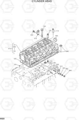 9003 CYLINDER HEAD HSL960T, Hyundai