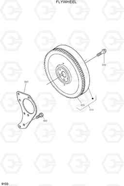 9103 FLYWHEEL HSL960T, Hyundai