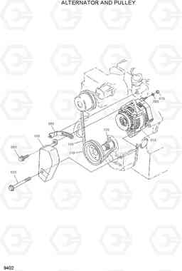 9402 ALTERNATOR AND PULLEY HSL960T, Hyundai