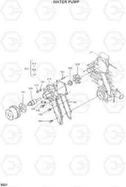 9501 WATER PUMP HSL960T, Hyundai