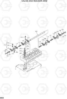 9600 VALVE AND ROCKER ARM HSL960T, Hyundai