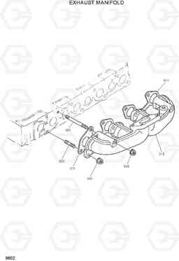 9602 EXHAUST MANIFOLD HSL960T, Hyundai