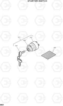 9801 STARTER SWITCH HSL960T, Hyundai