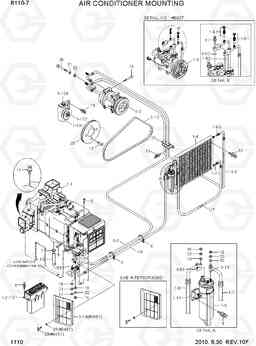 1110 AIR CONDITIONER MOUNTING R110-7, Hyundai