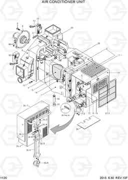 1120 AIR CONDITIONER UNIT R110-7, Hyundai