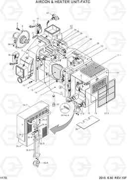 1170 AIRCON & HEATER UNIT-FATC R110-7, Hyundai