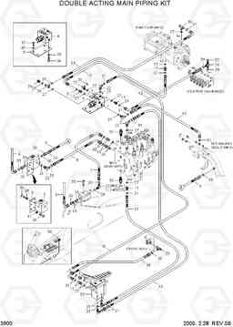 3900 DOUBLE ACTING MAIN PIPING KIT R110-7, Hyundai