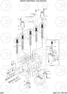 4050 MAIN CONTROL VALVE(2/4, 1-BLOCK MCV) R110-7, Hyundai