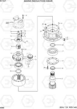 4090 SWING REDUCTION GEAR R110-7, Hyundai