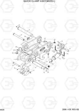4420 QUICK CLAMP ASSY(#0252-) R110-7, Hyundai