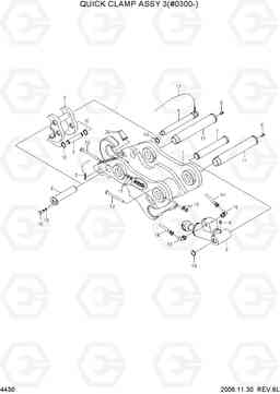 4430 QUICK CLAMP ASSY 3(#0300-) R110-7, Hyundai