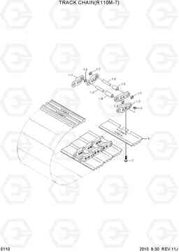 5110 TRACK CHAIN(R110M-7) R110-7, Hyundai