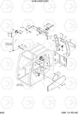 6030 CAB ASSY(2/6) R110-7, Hyundai