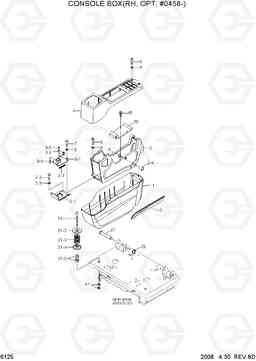 6125 CONSOLE BOX(RH, OPT, #0458-) R110-7, Hyundai