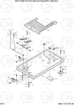 6170 BOTTOM PLATE MOUNTING(OPT, #0458-) R110-7, Hyundai