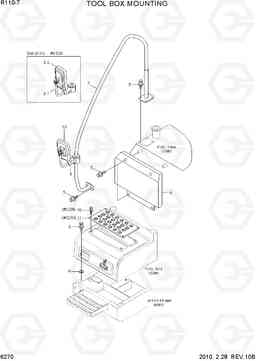 6270 TOOL BOX MOUNTING R110-7, Hyundai