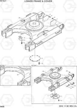 6400 LOWER FRAME & COVER R110-7, Hyundai