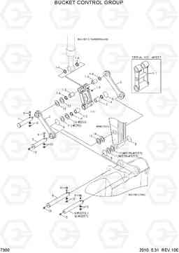 7300 BUCKET CONTROL GROUP R110-7, Hyundai