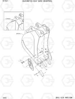 7410 BUCKET(0.30M3 SAE HEAPED) R110-7, Hyundai