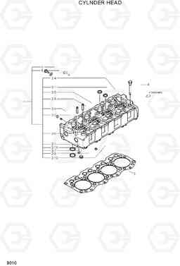 9010 CYLINDER HEAD R110-7, Hyundai