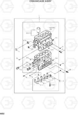 9050 CRANKECASE ASSY R110-7, Hyundai