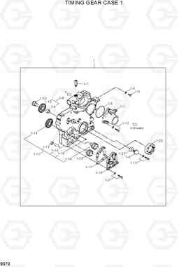 9070 TIMING GEAR CASE 1 R110-7, Hyundai
