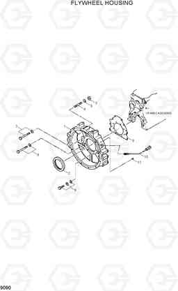 9090 FLYWHEEL HOUSING R110-7, Hyundai