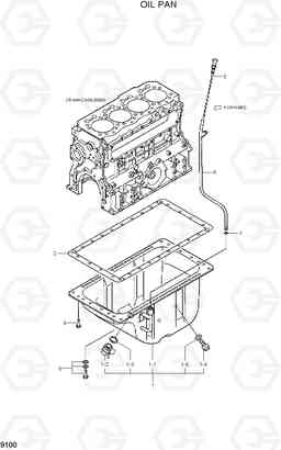 9100 OIL PAN R110-7, Hyundai