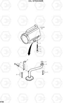 9160 OIL STRAINER R110-7, Hyundai