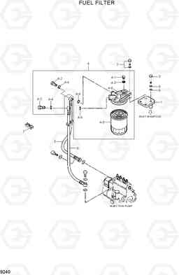 9240 FUEL FILTER R110-7, Hyundai