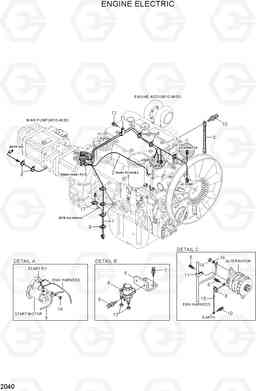 2040 ENGINE ELECTRIC R110-7A, Hyundai