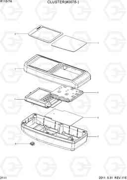 2111 CLUSTER(#0078-) R110-7A, Hyundai